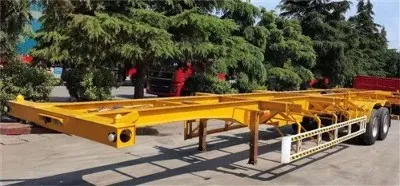 Drie-assige 40ft skeletcontaineroplegger