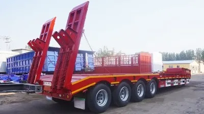 Drie-assige dieplader oplegger 40 ton